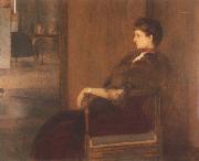 Fernand Khnopff Portrait of Madame de Bauer china oil painting artist